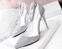 cao gót đính kim tuyến